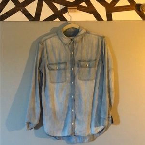 Jean button up shirt